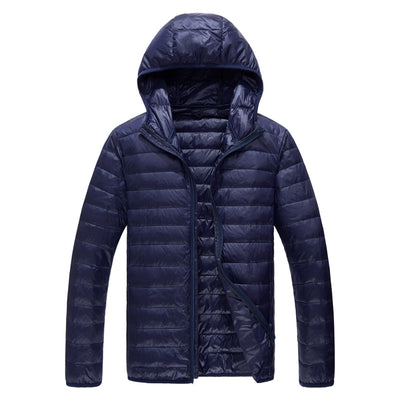 Chaqueta Puffer Ultraligera con Capucha - Abrigo de Plumas de Pato Slim Fit para Invierno - Image 7