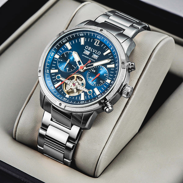 Reloj Deportivo Multifuncional Hombre con Diseño Calado