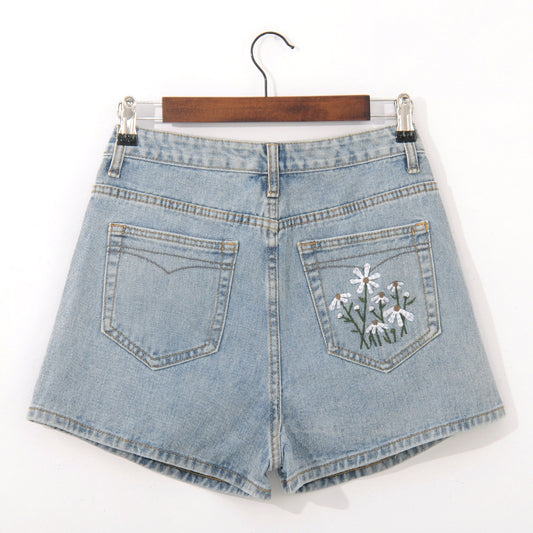 Shorts Denim Cintura Alta para Mujer - Image 2