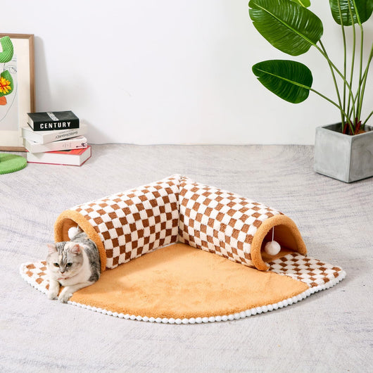 Cama Túnel 2 en 1 para Perros y Gatos - Diseño Abanico Acogedor - Image 3