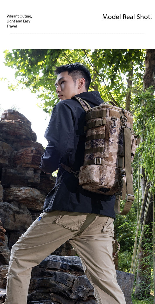 Mochila de Pesca Táctica con Múltiples Compartimentos y Sistema MOLLE - Image 24