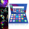 Paleta de 24 Sombras Luminosas con Acabado Mate y Fluorescente