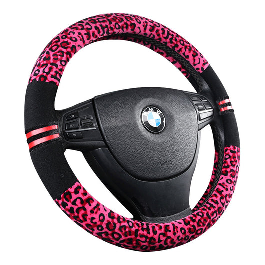Funda Peluche para Volante de Auto Diseño Leopardo - Image 4