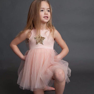 Vestido de Princesa con Lentejuelas Pentagrama para Niñas - Image 3
