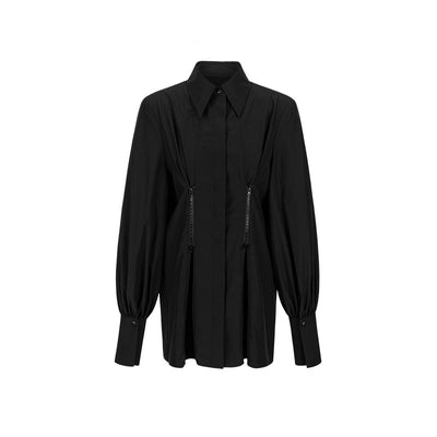 Blusa Reductora Suelta con Cierre y Manga Larga Ajustadora - Image 3