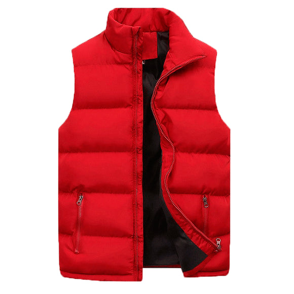 Chaleco Acolchado de Algodón para Hombre - Abrigo Casual sin Mangas