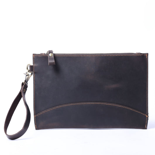 Cartera Minimalista de Cuero Crazy Horse para Hombre - Image 4