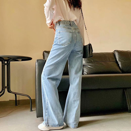 Pantalones Vaqueros Anchos Versátiles para Otoño e Invierno - Image 17