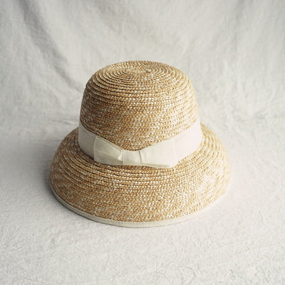 Sombrero Playero Vintage de Paja con Ala Acampanada Estilo Francés - Image 8