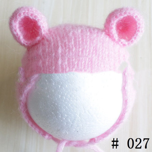 Gorro Suave de Mohair para Fotografía de Bebés - Tejido Artesanal - Image 56