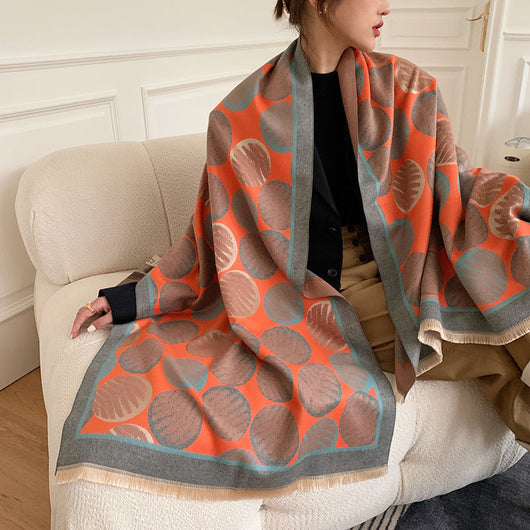 Pashmina Geométrica de Imitación Cashmere para Mujer - Image 9
