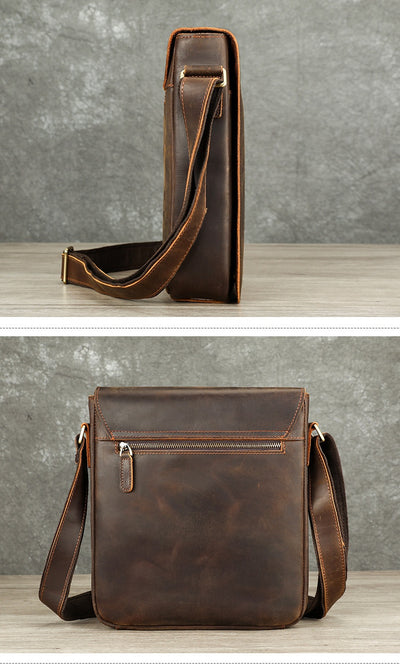 Bolsa Crossbody de Cuero Premium para Hombre - Diseño Versátil y Elegante - Image 18