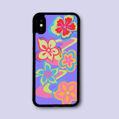 Flores Púrpura Estilo Europeo y Americano - Diseño Trendy