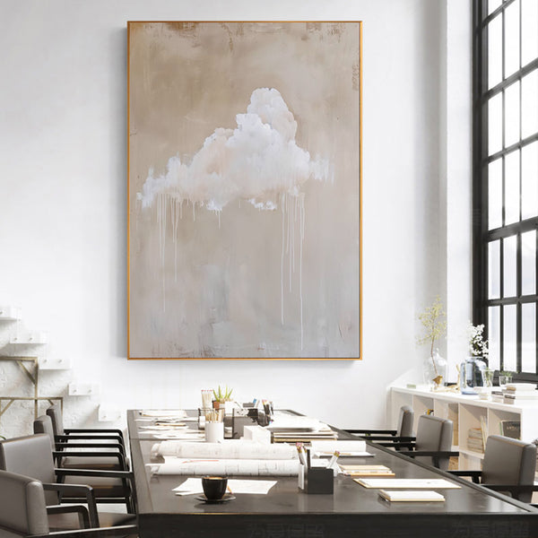 Cuadro Abstracto Moderno Óleo sobre Lienzo - Arte Contemporáneo Minimalista para Sala