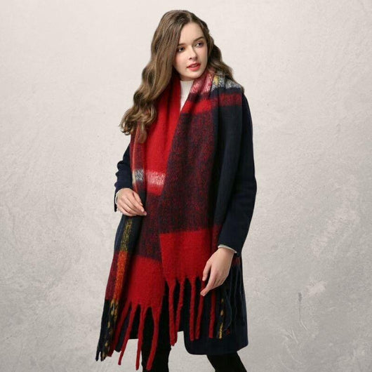 Bufanda Otoño Invierno con Borlas para Mujer - Calidez y Estilo - Image 7