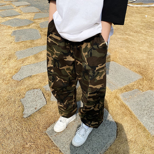 Pantalones de Trabajo Camuflaje Mujer Corte Recto Holgado - Image 9