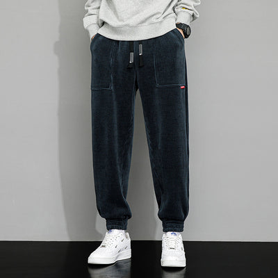 Pantalones Deportivos Anchos de Pana Pesada para Hombre - Image 6