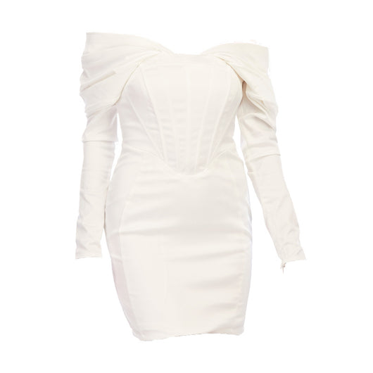 Vestido Envolvente Liso de Una Pieza para Mujer - Image 5