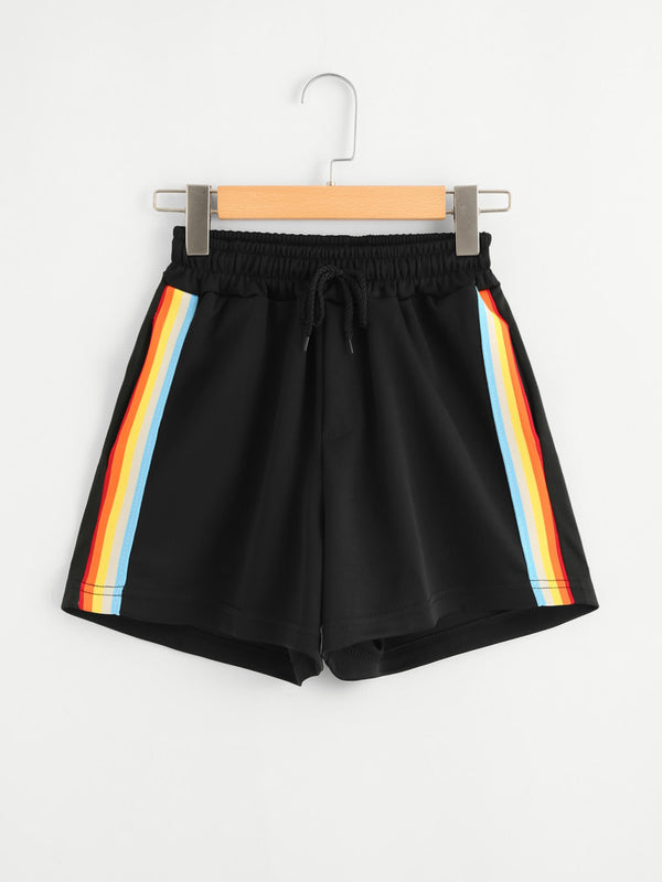 Shorts Elásticos Arcoíris para Mujer