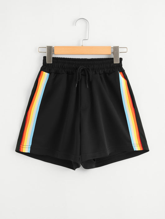 Shorts Elásticos Arcoíris para Mujer