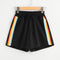 Shorts Elásticos Arcoíris para Mujer