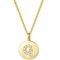 Single Studded Letter Necklace G 925 Plateado