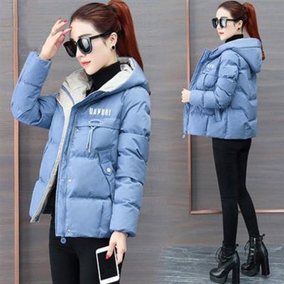 Abrigo de Plumón y Algodón para Invierno - Chaqueta Suelta y Cálida para Mujer - Image 6