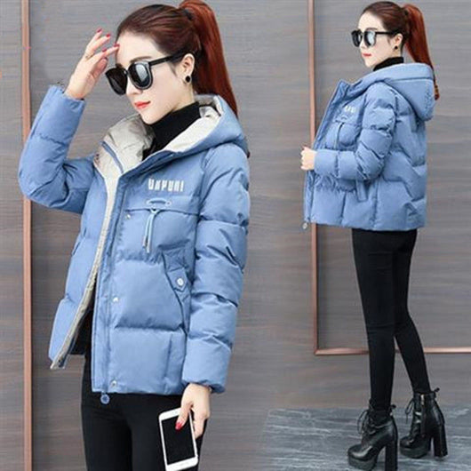 Abrigo de Plumón y Algodón para Invierno - Chaqueta Suelta y Cálida para Mujer - Image 6