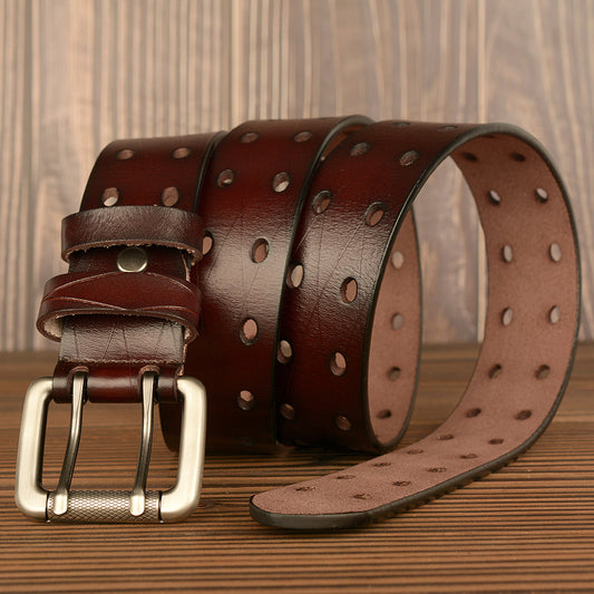 Cinturón de Cuero para Hombre - Diseño Versátil y Resistente