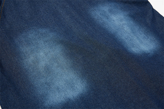 Camisa Denim Estilo Vintage Americana con Bordado Flocked - Image 21
