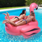 Flotador Flamenco Inflable 190cm con Portavasos y Sistema de Anclaje