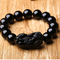 Pulsera de Obsidiana Negra Natural para Hombre y Mujer - Joyería de Parejas