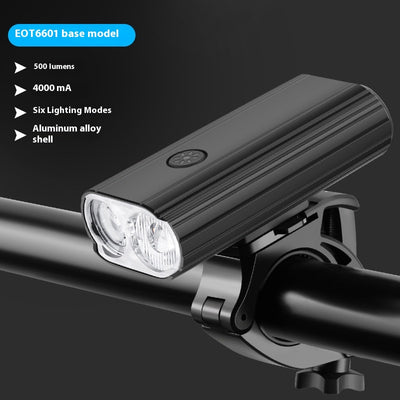 Luz Delantera LED Recargable USB-C para Bicicleta - Aluminio Resistente - Image 6