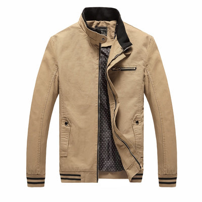 Chaqueta Casual de Algodón Puro para Hombre - Estilo Primavera Otoño - Image 3