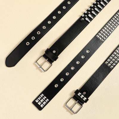 Cinturón Punk Rock con Remaches Balas Negro Unisex - Accesorios Hip-hop de Moda - Image 11