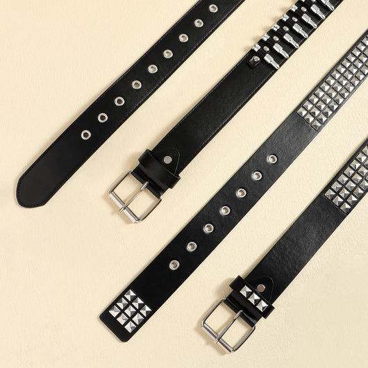 Cinturón Punk Rock con Remaches Balas Negro Unisex - Accesorios Hip-hop de Moda - Image 11