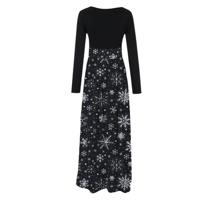 Conjunto de Falda Larga con Estampado Navideño Europeo y Americano - Image 24
