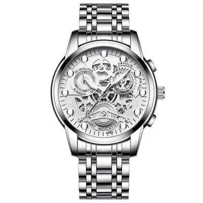 Reloj de Cuarzo Hueco para Hombre - Diseño Fashion Negro - Image 31