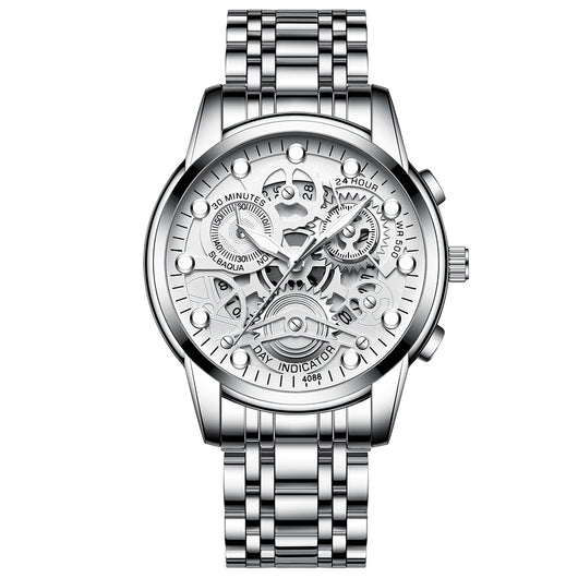 Reloj de Cuarzo Hueco para Hombre - Diseño Fashion Negro - Image 31