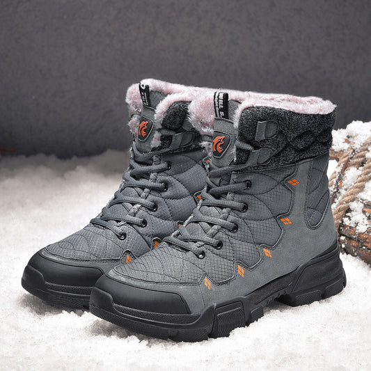Botas de Nieve para Hombre con Forro Cálido y Suela Reforzada