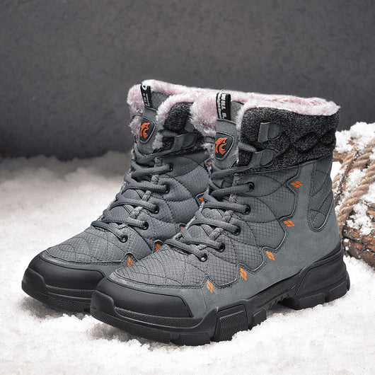 Botas de Nieve para Hombre con Forro Cálido y Suela Reforzada