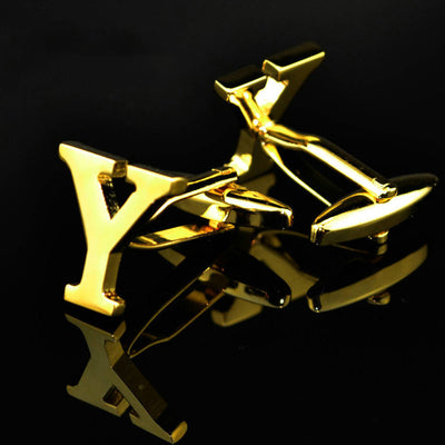 Gemelos de Letras Chapados en Oro 14K A-Z - Image 35