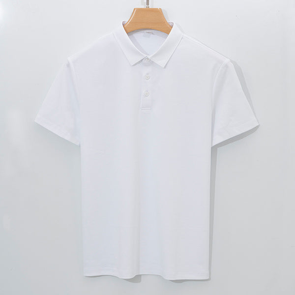Polo Manga Corta de Algodón Mercerizado para Hombre - Calidad Premium 120 Hilos
