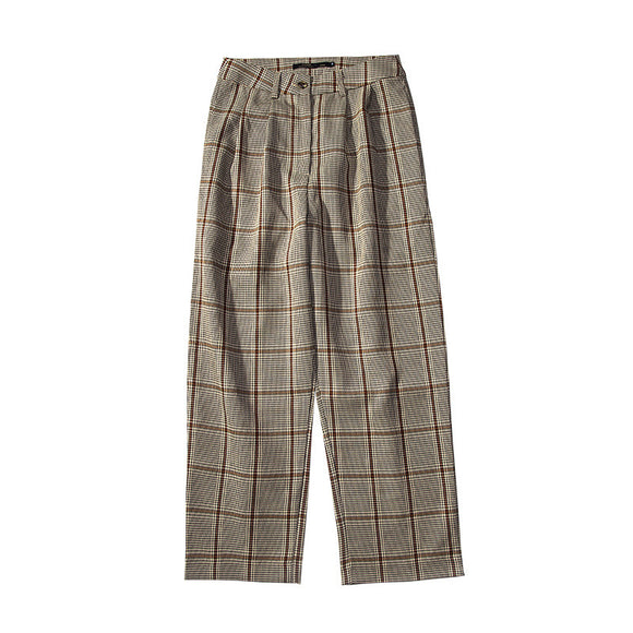 Pantalones Rectos Casuales de Nueve Puntos