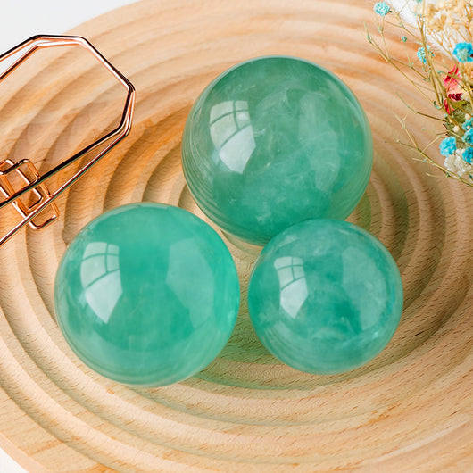 Esfera de Fluorita Azul Natural - Piedra Genuina para Feng Shui y Decoración - Image 8