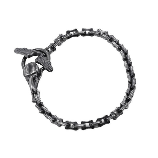 Pulsera Vintage Cabeza de Cuervo en Plata - Diseño Keel - Image 2