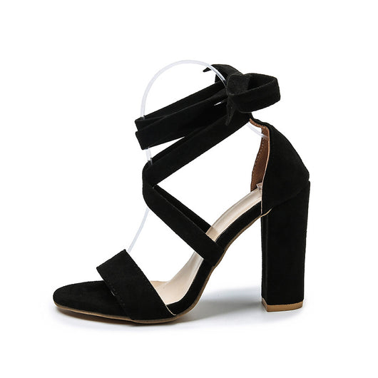 Sandalias de Tacón Alto con Tira al Tobillo y Hebilla - Image 12