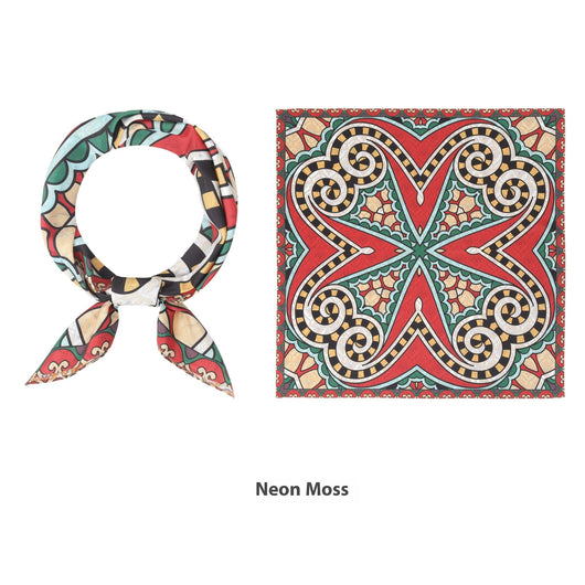 Pañuelo de Seda Estampado Duplex Cuadrado - Image 19