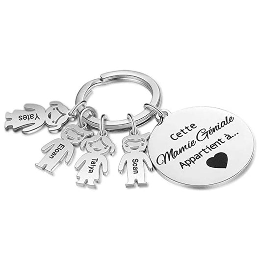 Llavero Personalizado Corazón Hueco Acero Inoxidable Diseño Cachorro - Image 30
