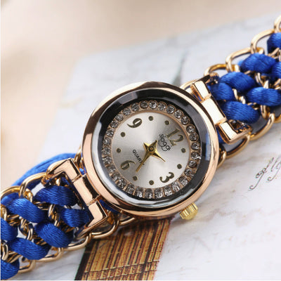 Reloj de Moda Casual para Mujer con Cadena de Cuerda Tejida y Movimiento de Cuarzo - Image 24